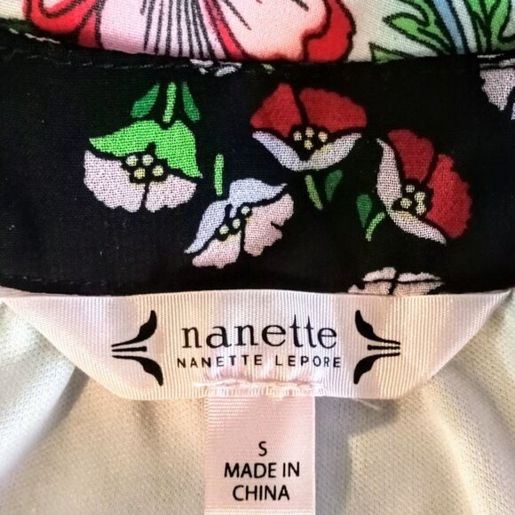 Nanette Lepore In The Moment Multicolor Floral Tunic Top - Picture 3 of 4